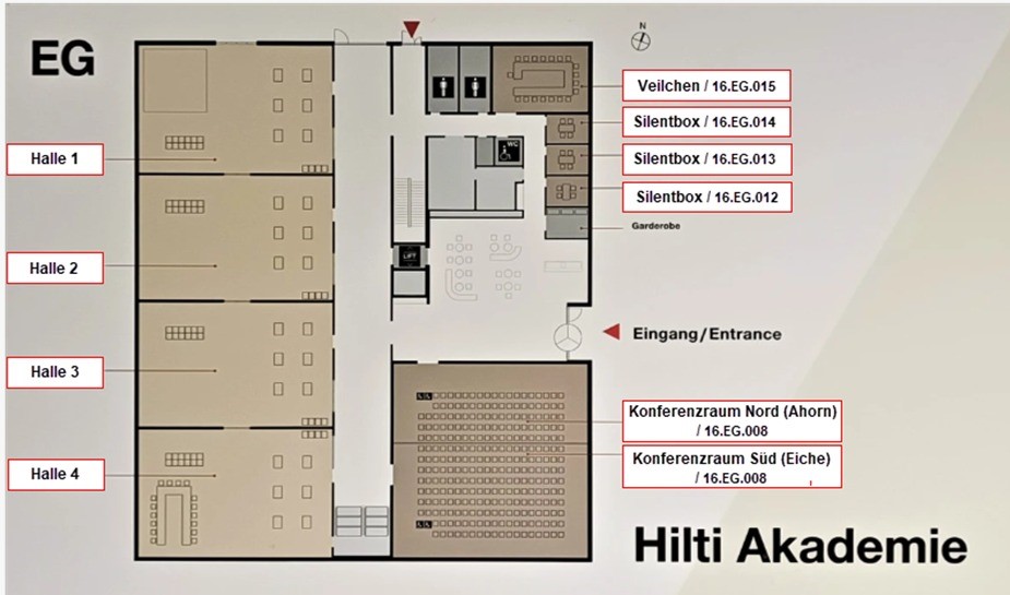 Raumplan Hilti Akademie